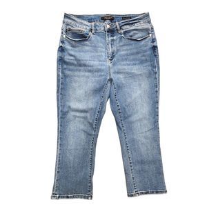 Judy Blue 'Skinny Fit Capri' jeans size 18W medium wash stretch (34x22.5)*